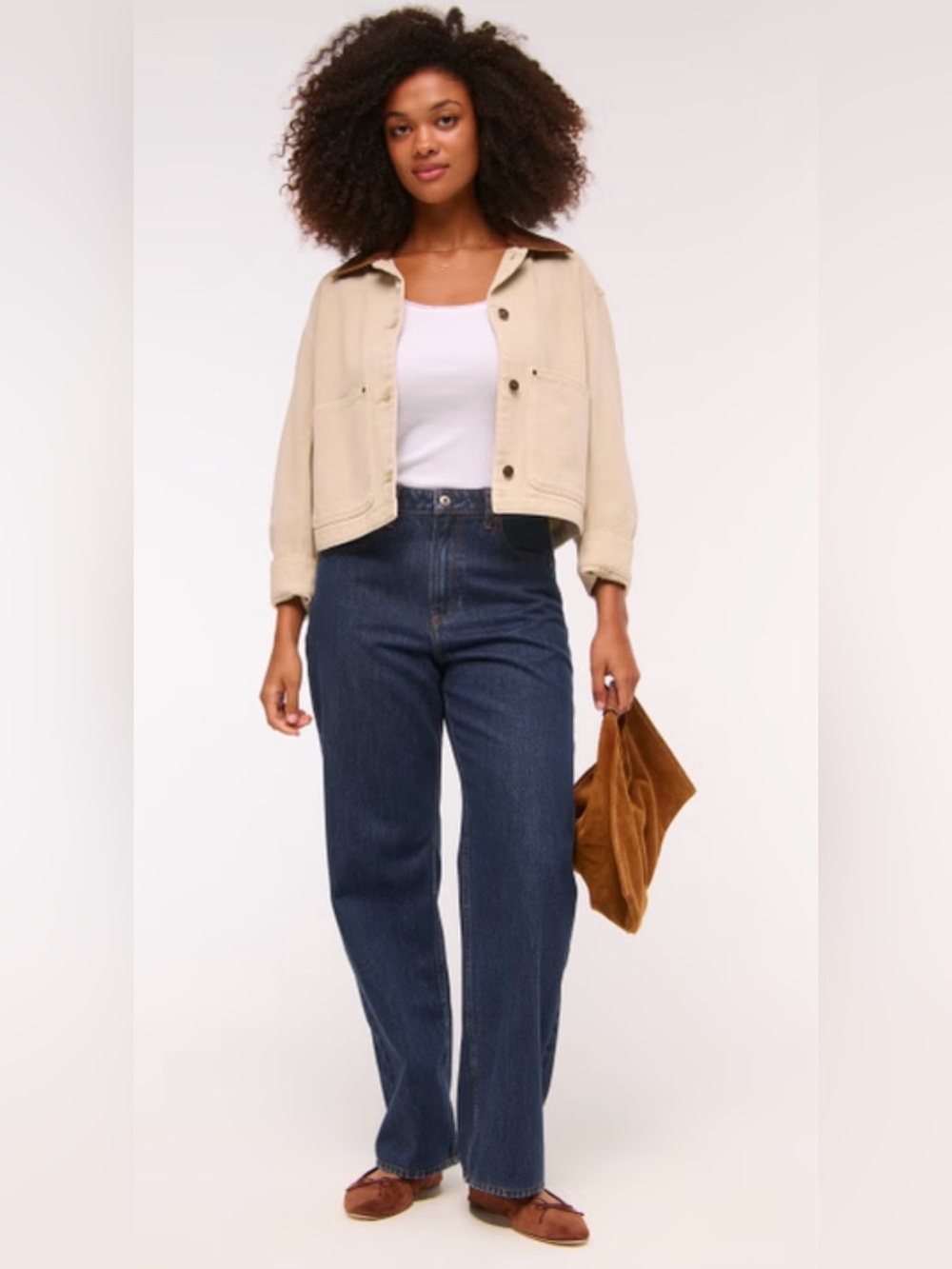 139.  Abercrombie and Fitch Curve Love High Rise Loose Jean